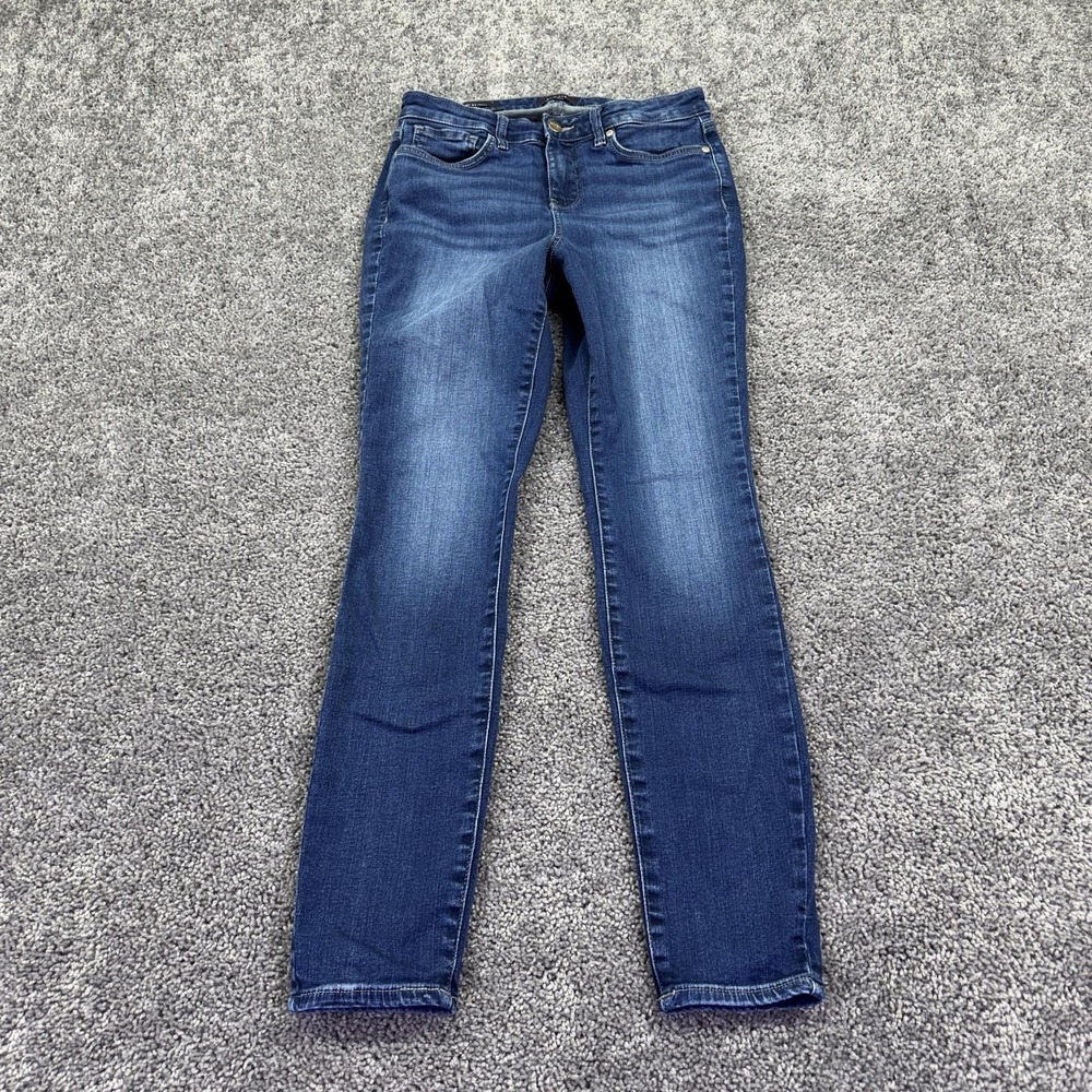 NYDJ Jeans Womens 4 Blue Ami Skinny Mid Rise Stretch Lift Tuck Denim Medium Wash